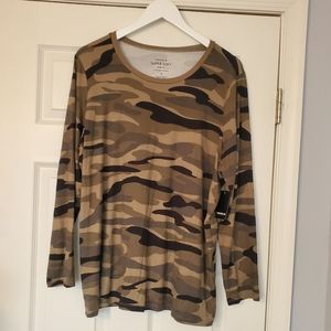 Plus Size Raylon Long Sleeve Shirt